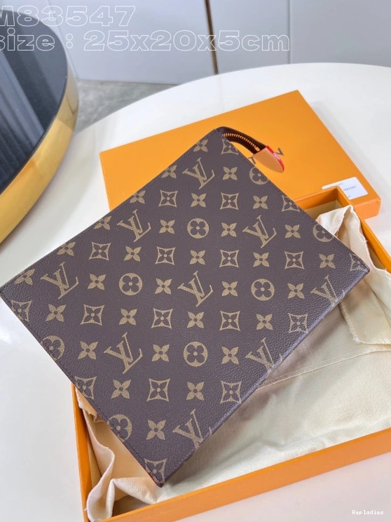 Repzbay Toilette-25*20*5.5cm VUITTON LOUIS Poche 0723